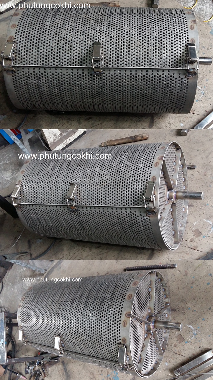 Thùng quay INOX - Thiết bị làm sạch